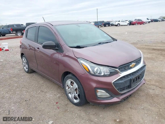 2020 Chevrolet Spark LS with VIN KL8CB6SA5LC456328, listed as a IAAI auction lot 41167747 with 29,951 mi miles. Bid and sale history available at carsss.com. Image 1.