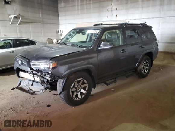 2022 Toyota 4Runner TRD Off Road Premium with VIN JTERU5JR0N6033215, listed as a Copart auction lot 50533345 with 46,472 mi miles and Salvage Title. Bid and sale history available at DreamBid. Image 1.