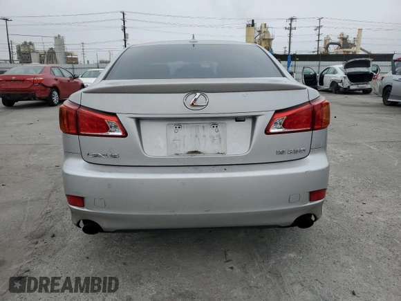 2010 Lexus IS 250 with VIN JTHBF5C24A5110506, listed as a Copart auction lot 52931455 with 117,942 mi miles and Salvage Title. Bid and sale history available at DreamBid. Image 6.