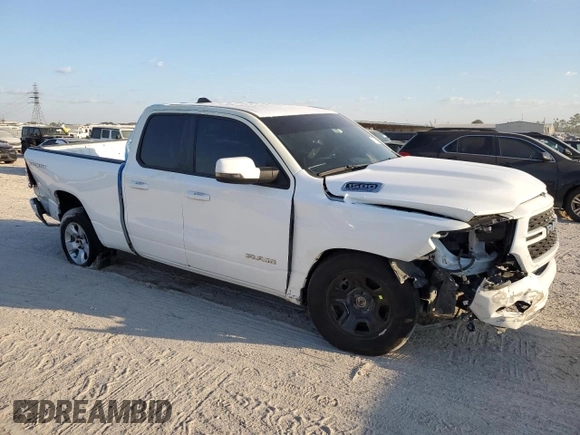 2023 Ram 1500 Big Horn with VIN 1C6SRFBTXPN554661, listed as a Copart auction lot 75250964 with 19,560 mi miles and Salvage Title. Bid and sale history available at carsss.com. Image 4.