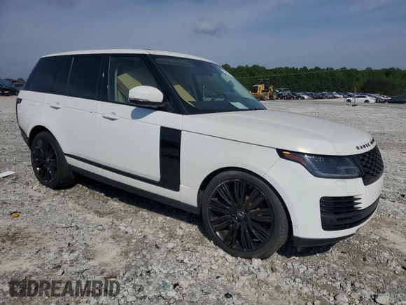 2020 Land Rover Range Rover HSE with VIN SALGS2RU7LA574256, listed as a Copart auction lot 54855955 with 43,429 mi miles and Salvage title. Bid and sale history available at DreamBid. Image 4.