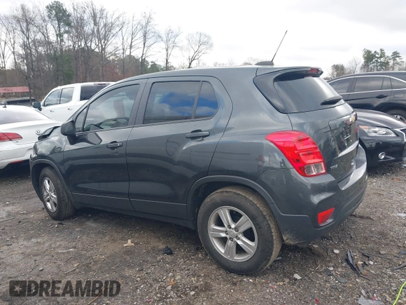 2020 Chevrolet Trax LS with VIN 3GNCJKSB3LL185308, listed as a IAAI auction lot 41206228 with 59,206 mi miles. Bid and sale history available at carsss.com. Image 14.