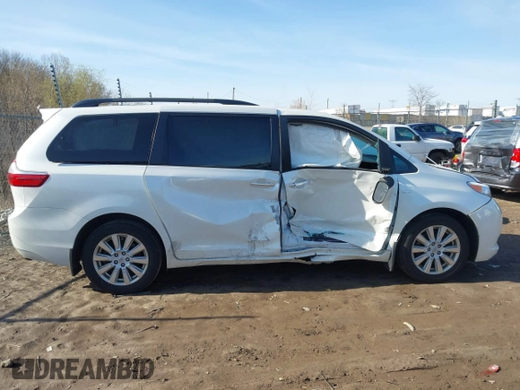 2017 Toyota Sienna with VIN 5TDDZ3DC3HS151274, listed as a IAAI auction lot 41936227 with 159,597 mi miles and . Bid and sale history available at DreamBid. Image 13.