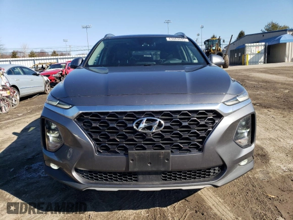 2019 Hyundai Santa Fe Limited with VIN 5NMS53ADXKH007943, listed as a Copart auction lot 43083635 with 81,916 mi miles and Salvage Title. Bid and sale history available at carsss.com. Image 5.