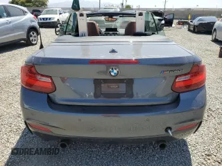 2017 BMW 2 Series with VIN WBA2L1C34HV666785, listed as a Copart auction lot 61775835 with 57,386 mi miles and Salvage title. Bid and sale history available at DreamBid. Image 6.