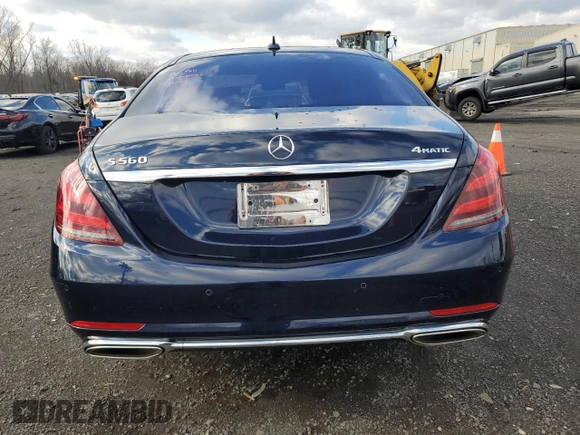 2019 Mercedes-Benz S 560 with VIN WDDUG8GB8KA483873, listed as a Copart auction lot 83876344 with 69,220 mi miles and Salvage Title. Bid and sale history available at DreamBid. Image 6.