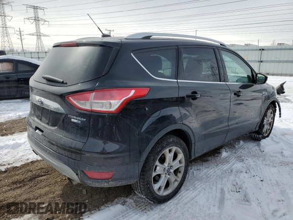 2016 Ford Escape Titanium with VIN 1FMCU9JX1GUB44723, listed as a Copart auction lot 45753105 with 124,118 mi miles and Salvage Title. Bid and sale history available at carsss.com. Image 3.