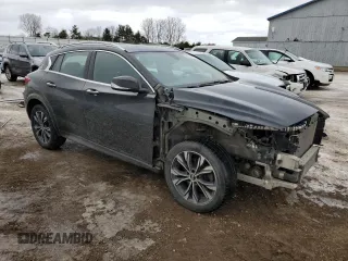 2018 Infiniti QX30 Luxury with VIN SJKCH5CR2JA058150, listed as a Copart auction lot 42231625 with 185,099 mi miles and Clean title. Bid and sale history available at DreamBid. Image 4.