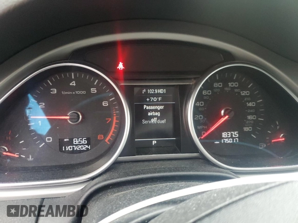 2014 Audi Q7 3.0T Premium with VIN WA1CGAFE0ED019837, listed as a Copart auction lot 79432134 with 175,017 mi miles and Salvage Title. Bid and sale history available at carsss.com. Image 9.
