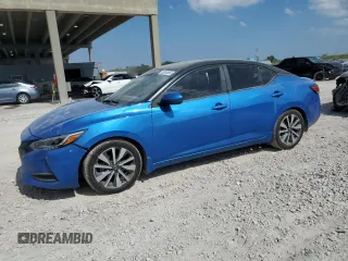 2020 Nissan Sentra SV with VIN 3N1AB8CV6LY208675, listed as a Copart auction lot 53097855 with 90,725 mi miles and Non Repairable. Bid and sale history available at carsss.com. Image 1.