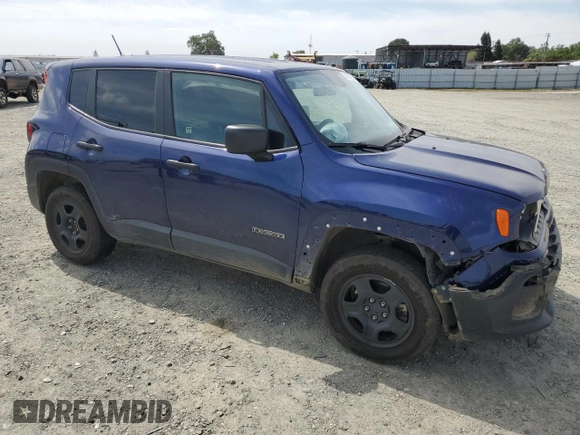 2017 Jeep Renegade Sport с VIN ZACCJBAB2HPG21509, выставлен на аукционе Copart как лот 53107375 с пробегом 54 565 миль миль и Списание • Salvage title. История ставок и продаж доступна на DreamBid. Изображение 4.