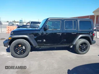 2022 Jeep Wrangler Unlimited Sport with VIN 1C4HJXDG0NW200459, listed as a IAAI auction lot 41740168 with 19,019 mi miles and . Bid and sale history available at DreamBid. Image 14.
