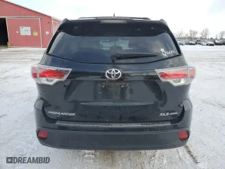 2015 Toyota Highlander XLE with VIN 5TDJKRFH9FS187342, listed as a Copart auction lot 41741355 with 121,448 mi miles and Salvage Title. Bid and sale history available at carsss.com. Image 6.