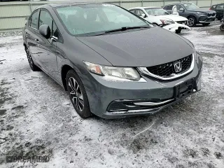 2013 Honda Civic Sdn EX with VIN 2HGFB2F84DH504261, listed as a Copart auction lot 45154155 with 96,629 mi miles and Salvage Title. Bid and sale history available at carsss.com. Image 10.