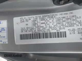 2004 Toyota Sienna XLE z VIN 5TDBA22C74S014781, wystawiony jako IAAI lot #41327692 z przebiegiem 148 548 mil mil oraz . Historia ofert i sprzedaży dostępna na DreamBid. Obrazek 9.