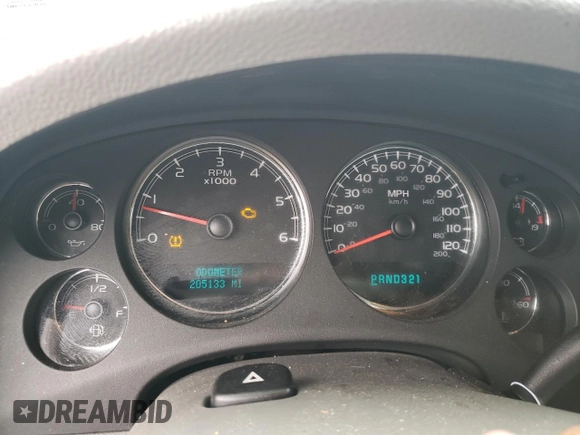 2007 Chevrolet Suburban LTZ with VIN 3GNFC16057G109940, listed as a Copart auction lot 49173865 with 205,133 mi miles and Salvage title. Bid and sale history available at DreamBid. Image 9.