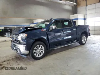 2021 Chevrolet Silverado 1500 LTZ with VIN 1GCUYGET8MZ153510, listed as a Copart auction lot 56452205 with 41,831 mi miles and Salvage Title. Bid and sale history available at DreamBid. Image 1.
