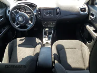 2018 Jeep Compass Sport with VIN 3C4NJCAB9JT468317, listed as a Copart auction lot 57658635 with 65,534 mi miles and Salvage title. Bid and sale history available at DreamBid. Image 8.