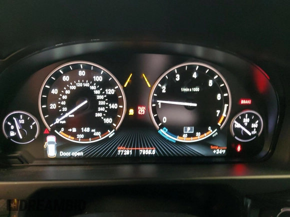 2016 BMW X5 xDrive35i with VIN 5UXKR0C51G0S89100, listed as a Copart auction lot 49519204 with 77,281 mi miles and Salvage Title. Bid and sale history available at carsss.com. Image 9.