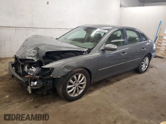 2007 Hyundai Azera SE z VIN KMHFC46FX7A183539, wystawiony jako Copart lot #54205265 z przebiegiem 154 942 mil mil oraz Nie do naprawy • Non repairable. Historia ofert i sprzedaży dostępna na DreamBid. Obrazek 1.