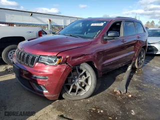2019 Jeep Grand Cherokee Limited X with VIN 1C4RJFBG0KC618146, listed as a Copart auction lot 85753484 with 0 mi miles and Salvage Title. Bid and sale history available at carsss.com. Image 1.