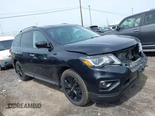 2018 Nissan Pathfinder SL z VIN 5N1DR2MM3JC646175, wystawiony jako IAAI lot #42346914 z przebiegiem 90 789 mil mil oraz . Historia ofert i sprzedaży dostępna na DreamBid. Obrazek 1.