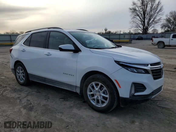 2024 Chevrolet Equinox LT with VIN 3GNAXKEG0RL106683, listed as a Copart auction lot 47869355 with 24,359 mi miles and Salvage Title. Bid and sale history available at DreamBid. Image 4.