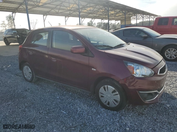 2019 Mitsubishi Mirage ES with VIN ML32A3HJ4KH003110, listed as a Copart auction lot 45547795 with 67,443 mi miles and Salvage Title. Bid and sale history available at carsss.com. Image 4.
