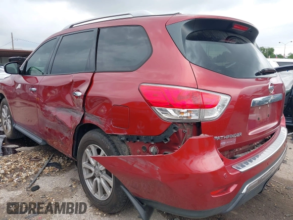 2015 Nissan Pathfinder SL with VIN 5N1AR2MN8FC610842, listed as a IAAI auction lot 42178872 with 126,740 mi miles and . Bid and sale history available at DreamBid. Image 3.