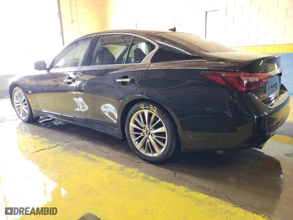 2019 Infiniti Q50 3.0t LUXE with VIN JN1EV7AP5KM542916, listed as a Copart auction lot 48954305 with 63,315 mi miles and Clean Title. Bid and sale history available at carsss.com. Image 2.