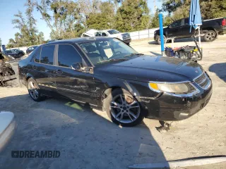 2007 Saab 9-5 with VIN YS3ED49G173522915, listed as a Copart auction lot 89185995 with 133,859 mi miles and Salvage Title. Bid and sale history available at carsss.com. Image 4.