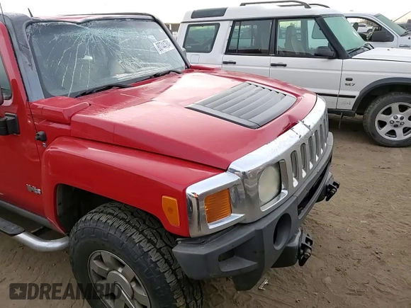 2007 Hummer H3 SUV with VIN 5GTDN13E378239403, listed as a Copart auction lot 80744784 with 351,582 mi miles and Salvage Title. Bid and sale history available at DreamBid. Image 12.