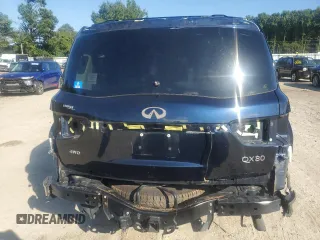 2021 Infiniti QX80 LUXE with VIN JN8AZ2AEXM9271699, listed as a Copart auction lot 74288254 with 55,706 mi miles and Salvage Title. Bid and sale history available at carsss.com. Image 6.