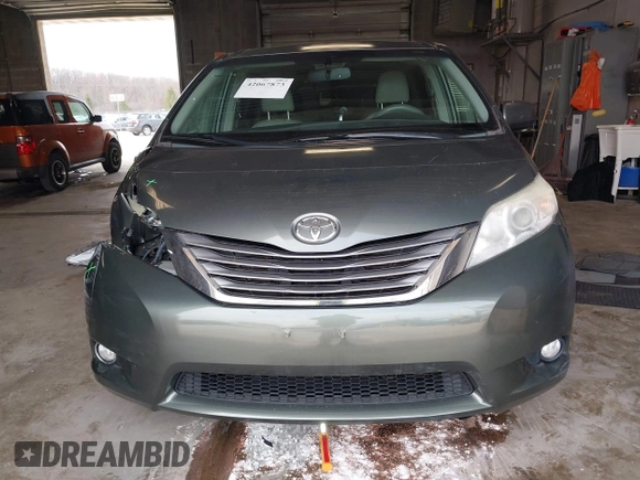 2013 Toyota Sienna XLE with VIN 5TDDK3DC9DS061903, listed as a IAAI auction lot 42067873 with 166,341 mi miles and . Bid and sale history available at DreamBid. Image 13.