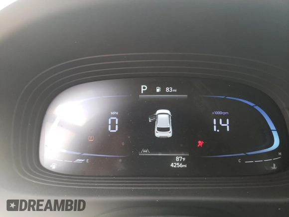2024 Hyundai Venue Limited with VIN KMHRC8A39RU328167, listed as a Copart auction lot 51898845 with 4,256 mi miles and Salvage Title. Bid and sale history available at DreamBid. Image 9.