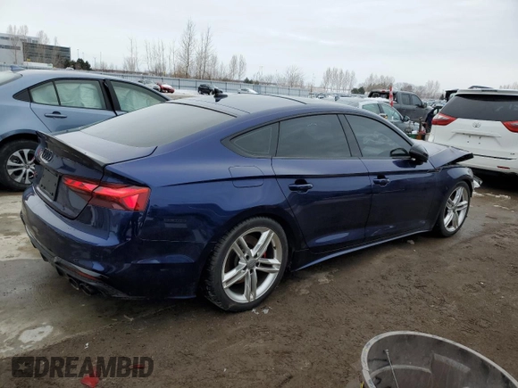2023 Audi S5 Sportback Premium Plus z VIN WAUB4CF53PA061166, wystawiony jako Copart lot #42357735 z przebiegiem 21 540 mil mil oraz Szkoda całkowita • Salvage title. Historia ofert i sprzedaży dostępna na DreamBid. Obrazek 3.