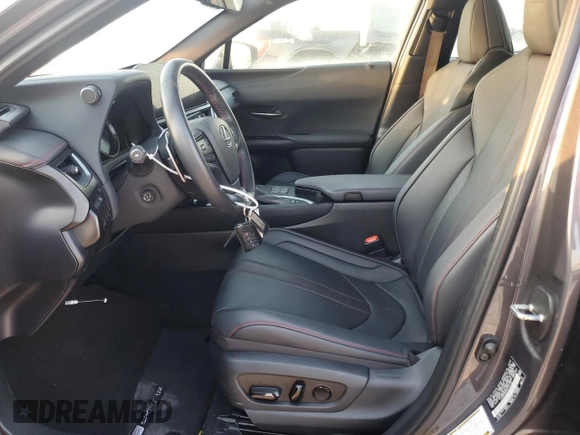 2023 Lexus UX 250h F Sport with VIN JTHR6JBH5P2151069, listed as a Copart auction lot 58382515 with 23,114 mi miles and Salvage title. Bid and sale history available at DreamBid. Image 7.