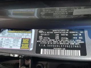 2018 Kia Optima EX with VIN 5XXGU4L37JG227461, listed as a IAAI auction lot 41871797 with 134,760 mi miles. Bid and sale history available at carsss.com. Image 9.