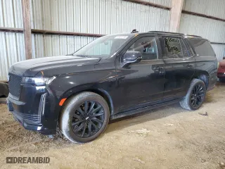 2022 Cadillac Escalade Sport Platinum with VIN 1GYS4GKL1NR293692, listed as a Copart auction lot 55805754 with 16,486 mi miles and Salvage Title. Bid and sale history available at carsss.com. Image 1.