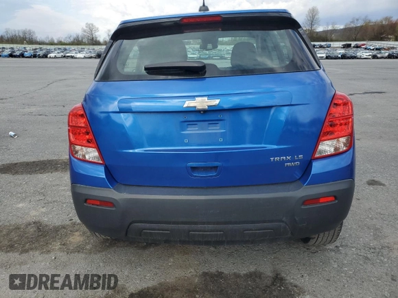 2016 Chevrolet Trax LS with VIN KL7CJNSB4GB570780, listed as a Copart auction lot 52558245 with 181,791 mi miles and Salvage Title. Bid and sale history available at carsss.com. Image 6.