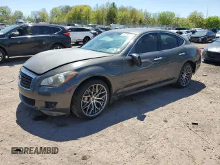 2011 Infiniti M37 with VIN JN1BY1AP0BM325295, listed as a Copart auction lot 54736145 with 171,753 mi miles and Salvage Title. Bid and sale history available at carsss.com. Image 1.