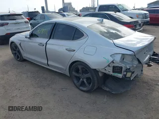 2019 Genesis G70 2.0T Advanced with VIN KMTG44LA2KU034212, listed as a IAAI auction lot 41780111 with 48,222 mi miles. Bid and sale history available at carsss.com. Image 3.