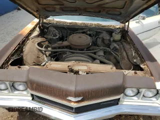 1972 Chevrolet Impala с VIN 1M47R2C175845, выставлен на аукционе Copart как лот 57104455 с пробегом 23 888 миль миль и Чистый • Clean title. История ставок и продаж доступна на DreamBid. Изображение 11.