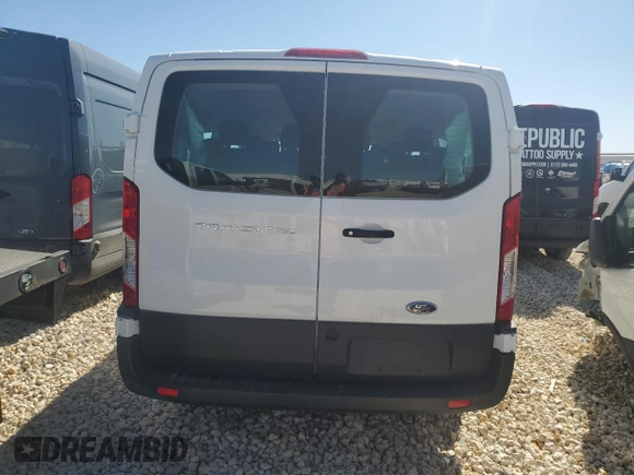 2024 Ford Transit Passenger XL with VIN 1FBAX2Y8XRKB30153, listed as a Copart auction lot 44428625 with 1,382 mi miles and Salvage Title. Bid and sale history available at carsss.com. Image 6.