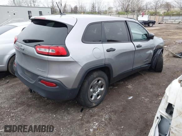 2016 Jeep Cherokee Sport with VIN 1C4PJMAB7GW276671, listed as a IAAI auction lot 42016498 with 201,410 mi miles. Bid and sale history available at carsss.com. Image 4.