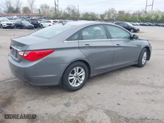 2013 Hyundai Sonata GLS with VIN 5NPEB4AC1DH577614, listed as a IAAI auction lot 42010925 with 95,518 mi miles. Bid and sale history available at carsss.com. Image 4.