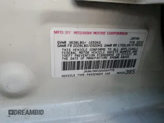 2002 Mitsubishi Lancer LS with VIN JA3AJ36E02U064779, listed as a Copart auction lot 86749184 with 127,343 mi miles and Salvage Title. Bid and sale history available at carsss.com. Image 12.
