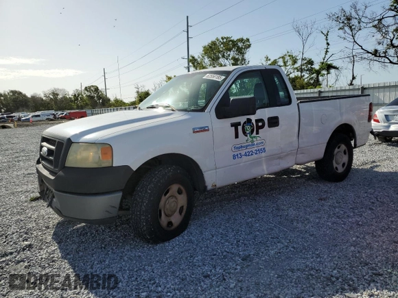 2006 Ford F-150 XL with VIN 1FTRF12206NA92670, listed as a Copart auction lot 62556185 with 127,068 mi miles and Non repairable. Bid and sale history available at DreamBid. Image 1.