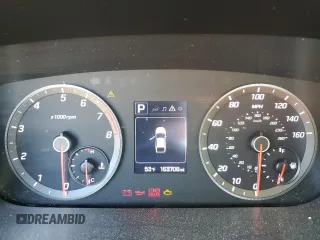 2015 Hyundai Sonata Sport with VIN 5NPE34AB6FH054483, listed as a Copart auction lot 42856255 with 163,708 mi miles and Salvage Title. Bid and sale history available at carsss.com. Image 9.