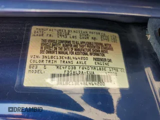 2008 Nissan Versa S z VIN 3N1BC13E48L464200, wystawiony jako Copart lot #55180675 z przebiegiem 90 854 mil mil oraz Szkoda całkowita • Salvage title. Historia ofert i sprzedaży dostępna na DreamBid. Obrazek 13.